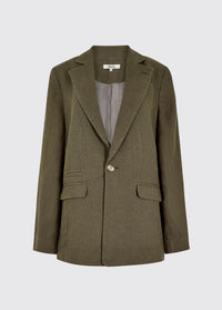 Avonlea Ladies' tailored linen jacket - Khaki