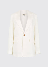 Avonlea Ladies' tailored linen jacket - White