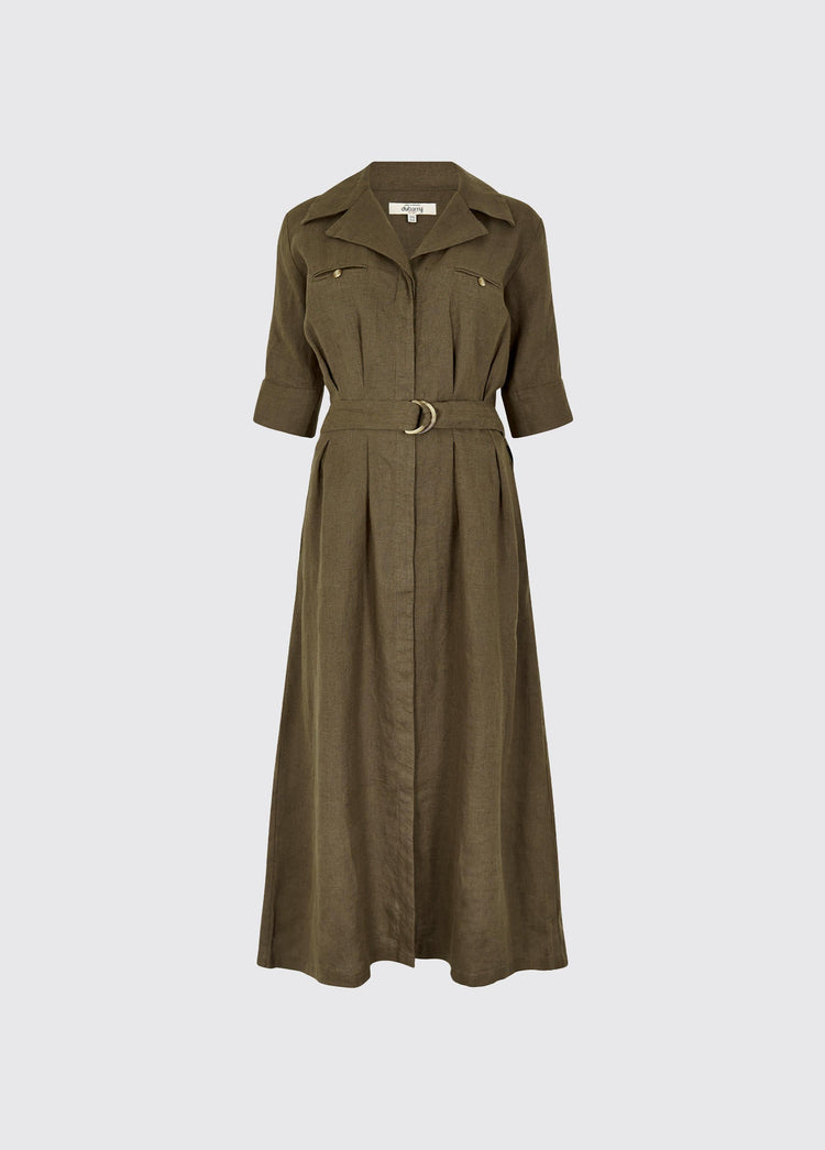 Robe en lin Gaynor - Khaki