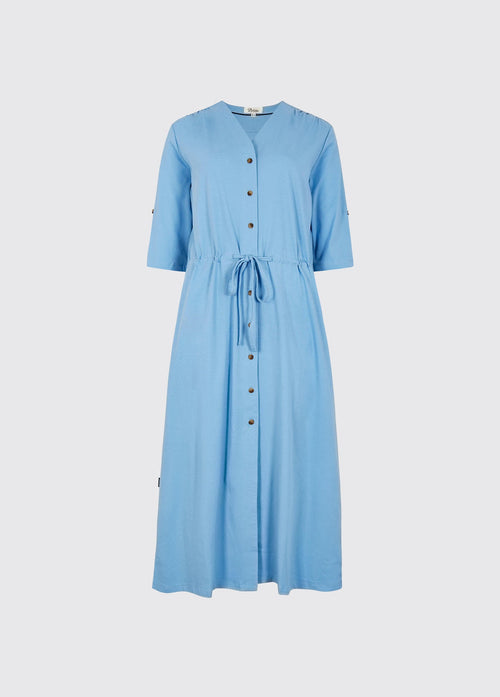 Hanlon Ladies' midi length shirt dress - Azure Blue