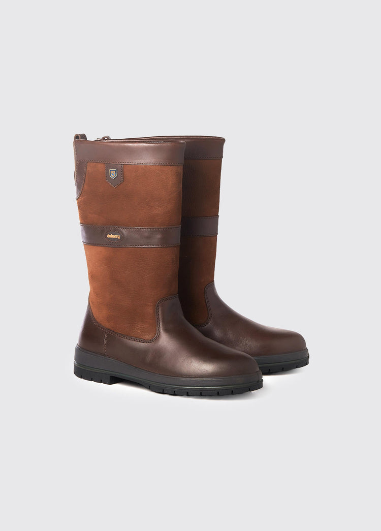 Pair of Dubarry Womens Kildare calf height leather Country Boot, walnut brown colour
