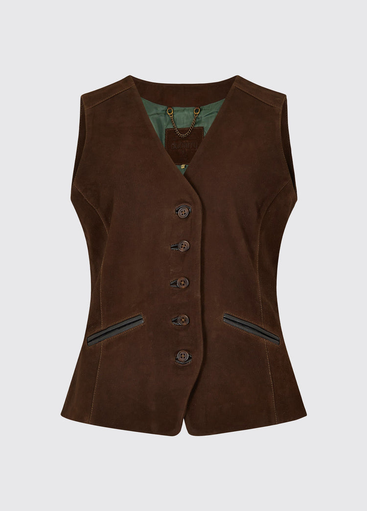 Greville Ladies' Tailored Waistcoat - Walnut