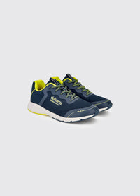Palermo Ladies' Lightweight Sporty Sneaker - Navy/Citrus