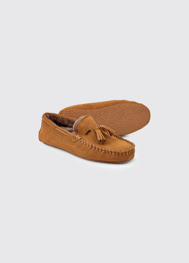 Rosslare Dames Mocassin Pantoffels - Sand