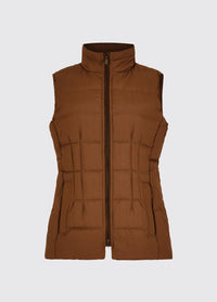 Spiddal Ladies' Quilted Vest - Walnut