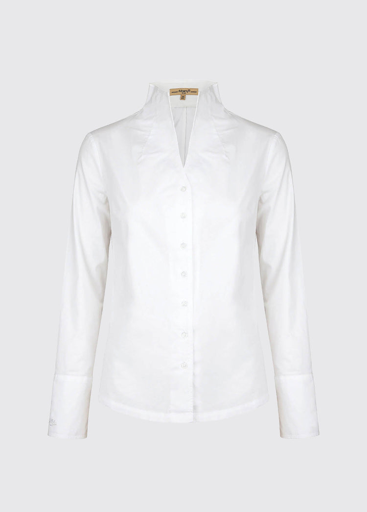 Chemise à manches longues avec col portrait Snowdrop -  White