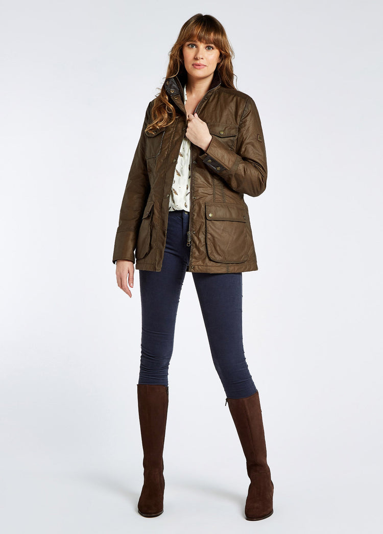 Munsboro Ladies' Waxed Cotton Jacket - Ginger