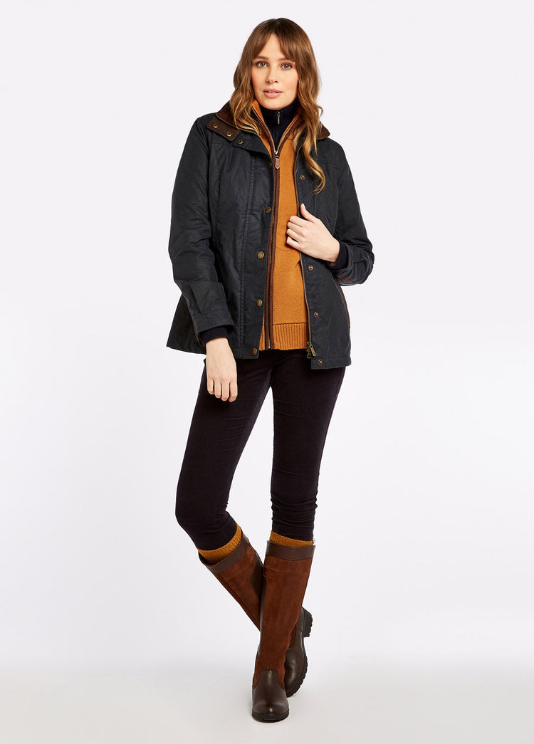 Veste en coton ciré Mountrath  - Navy