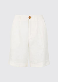 Maryland Ladies' linen shorts - White