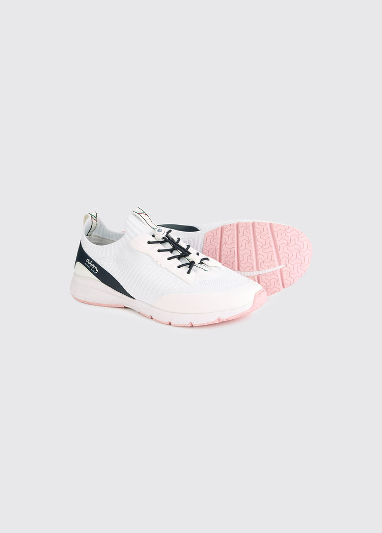 Toledo Ladies Lightweight Aquatech Sock Sneaker - White
